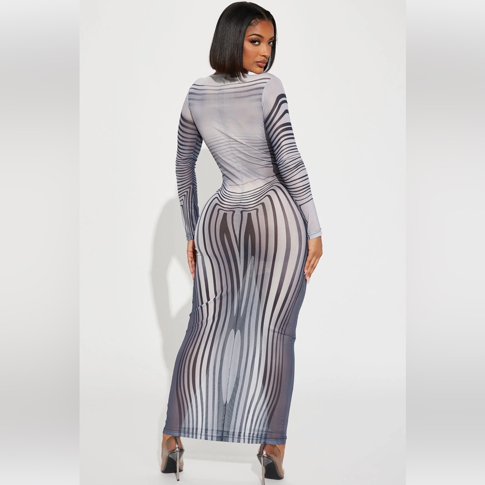 Mesh Maxi Dress